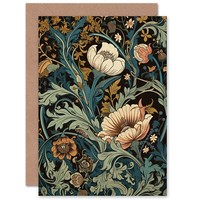 Blumen BläTter Modern Nouveau Muttertag Vielen Dank Geburtstagskarte