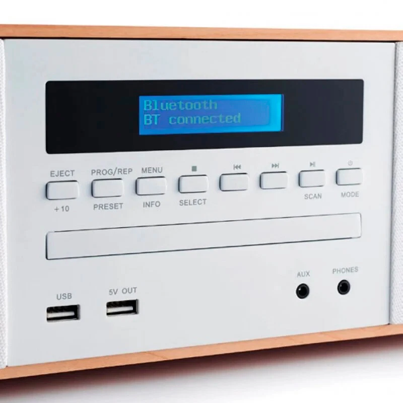 Microcadena Thomson MIC201IBT Bluetooth con CD/radio/MP3/USB/Cargador Usado * - Imagen 3 de 4