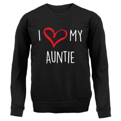 Ich liebe meine Tante - Kinder Hoodie / Pullover - Tante Tante Familie lustig süß Neugeborenes