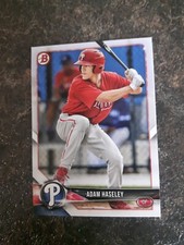 2018 Topps Bowman Prospects Rookie Adam Haseley RC Card# BP94. rookie card picture