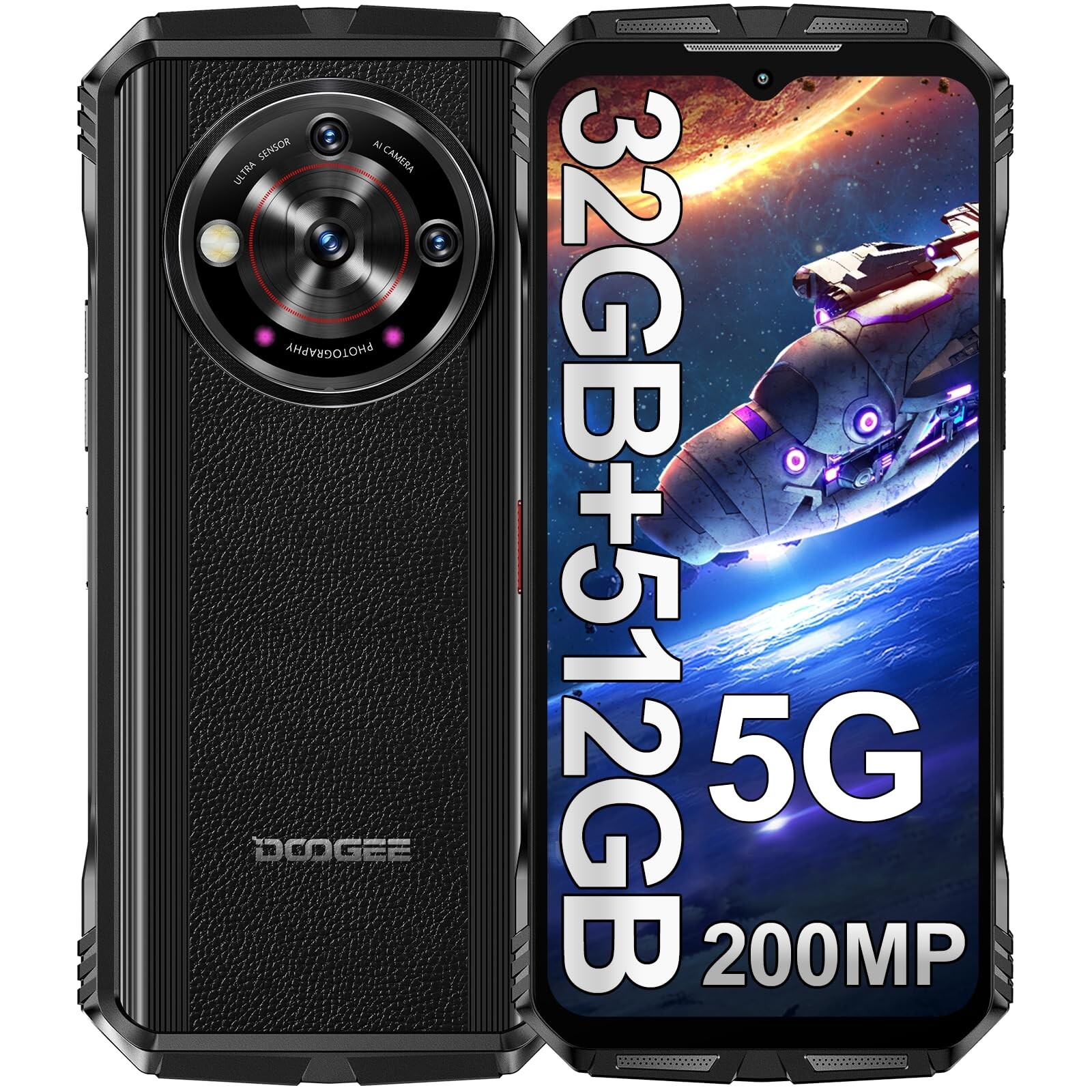 DOOGEE V30PRO 6.58” 32GB+512GB Rugged Smartphone Android 13 Phone 200MP Camera