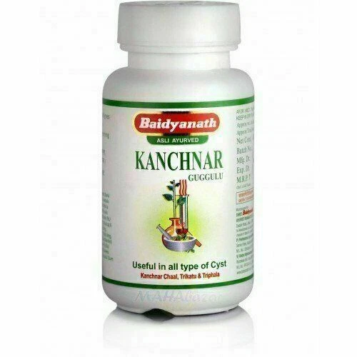3X Baidyanath Kanchnar Guggulu | Kanchanar | Herbal Remedy 80 * 3 = 240 Tablets - Picture 3 of 3