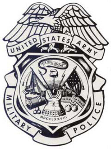 Adressetiketten - Militärpolizei - US Army (Abzeichen) - Bild 1 von 1