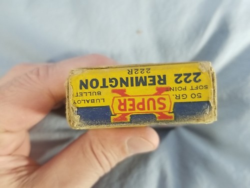 Vtg 1940s? Western Super-X 222 Remington Lubaloy Empty Ammo Box w/ Insert - Picture 7 of 8