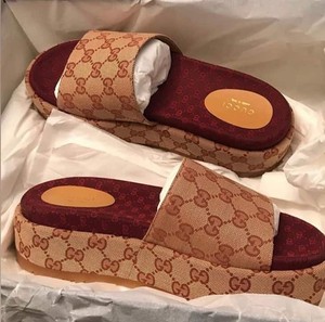 gucci platform slides women