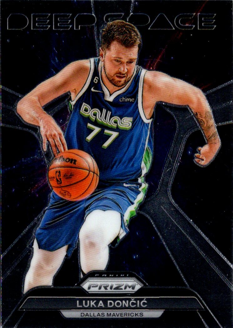 2023-24 Panini Prizm #6 Luka Doncic Deep Space Prizms Green