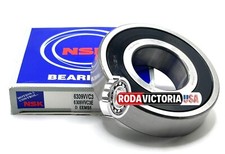 NSK 6309VV C3 DEEP GROOVE BALL BEARING RUBBER SEALED 45x100x25mm 6309-2RS