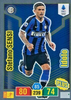 STEFANO SENSI-INTER-CARD IDOLO PLUS,ADRENALYN PANINI 2019/20 -N.502 NEW