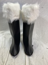 Santa deluxe vinyl boot tops with deluxe faux fur XL 18" calf 103