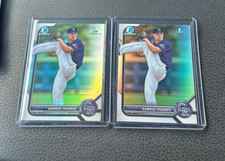 2022 Bowman Draft Chrome Gabriel Hughes 1st Refractor 3 Card Lot
