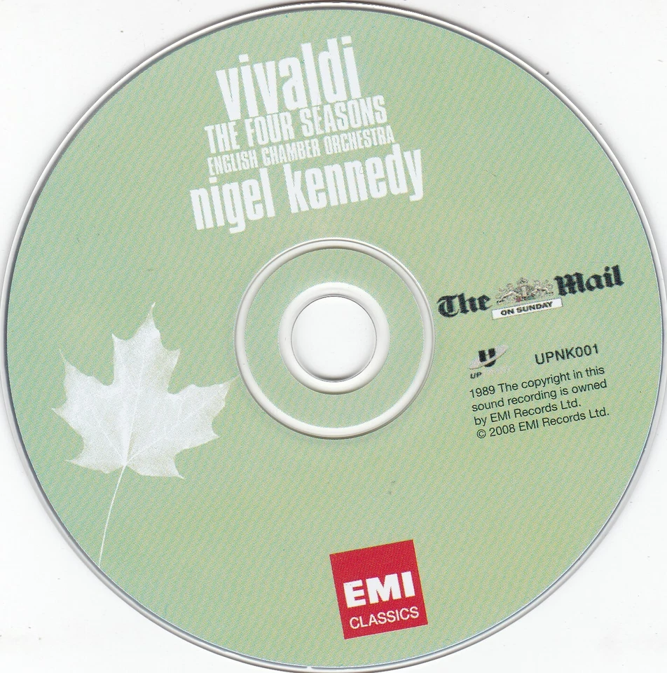 NIGEL KENNEDY Vivaldi The Four Seasons ( THE MAIL ON SUNDAY Newspaper CD )  - Bild 3 von 3