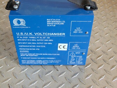 ADVANCE BBH WINDINGS Z3329 U.S. / U.K. VOLT CHANGER 437-438