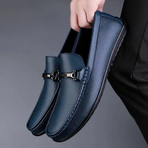 Mens Business Men Slip-on Shoes All-Match Shoes Loafers Handmade Driving Flats - Picture 18 of 32