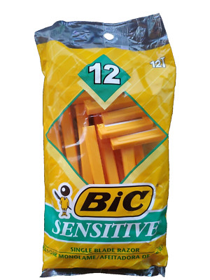 Razor Lot of 2 Bic Sensitive Single Blade12pcs(GS206)