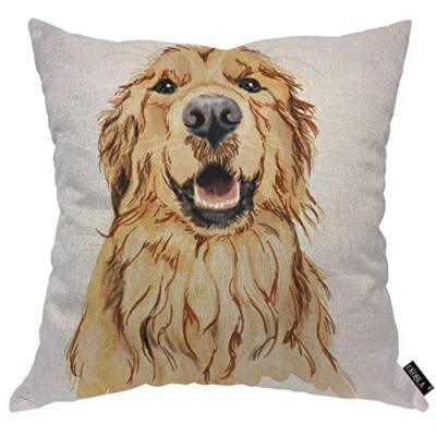 Decorative Pillows Dog Proof Pillow Case Golden Retriever Throw