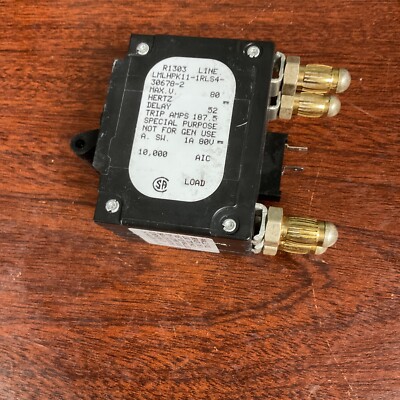 Airpax Circuit Breaker | LMLHPK11-1RLS4-30678-2 | 80V 1A Used.