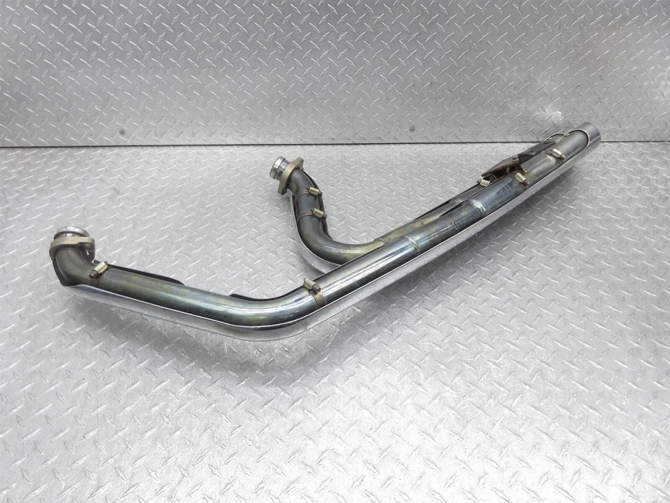 2005 Harley Heritage Softail Classic FLSTC Python Exhaust Muffler Header Pipe - Image 4 of 4