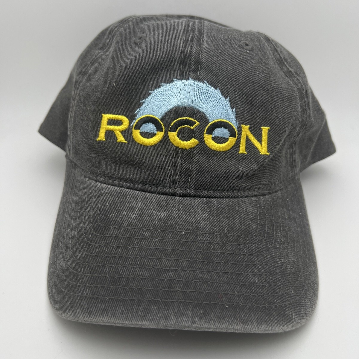 The Game Roco Faded Black Adjustable Hat Ball Cap Embroidered Logo