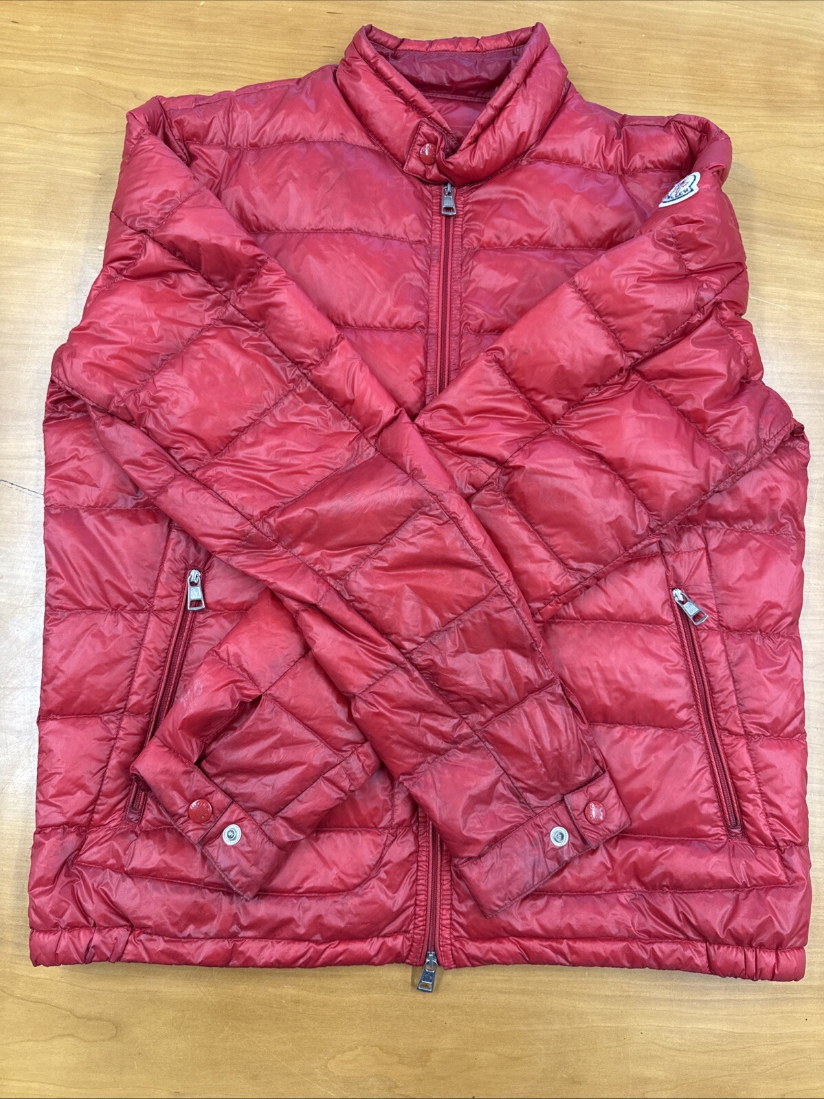 Moncler Acorus Packable Short Down Jacket - Red -… - image 2