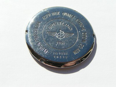 Breitling A51038 Pluton Gehäuse Boden Case back Steel I189