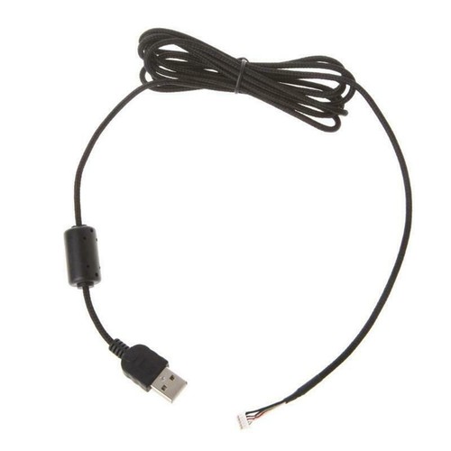 2.2m Mouse Mice USB Nylon Braided Cable Line Wire For Logitech G500 G500S Parts - Picture 10 of 12