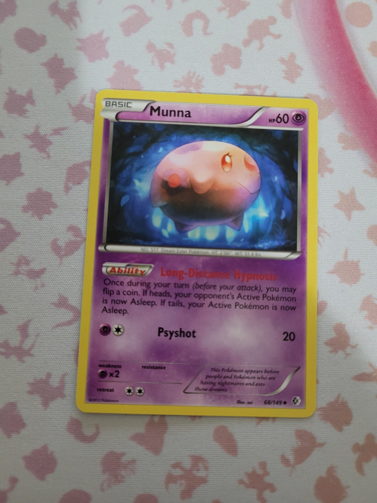 Munna 68/149 Boundaries Crossed Regular Uncommon Pokémon TCG Card NM