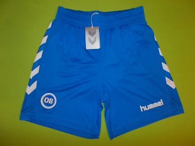 NEU Shorts ODENSE BK (S) HUMMEL 2017/2018 TOP!!! Trikot Home Blau Dänemark