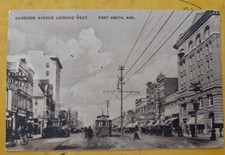 Rare 1910 FORT SMITH ARKANSAS AR TROLLEY Streetcar ALBERTYPE BROWN Post Card