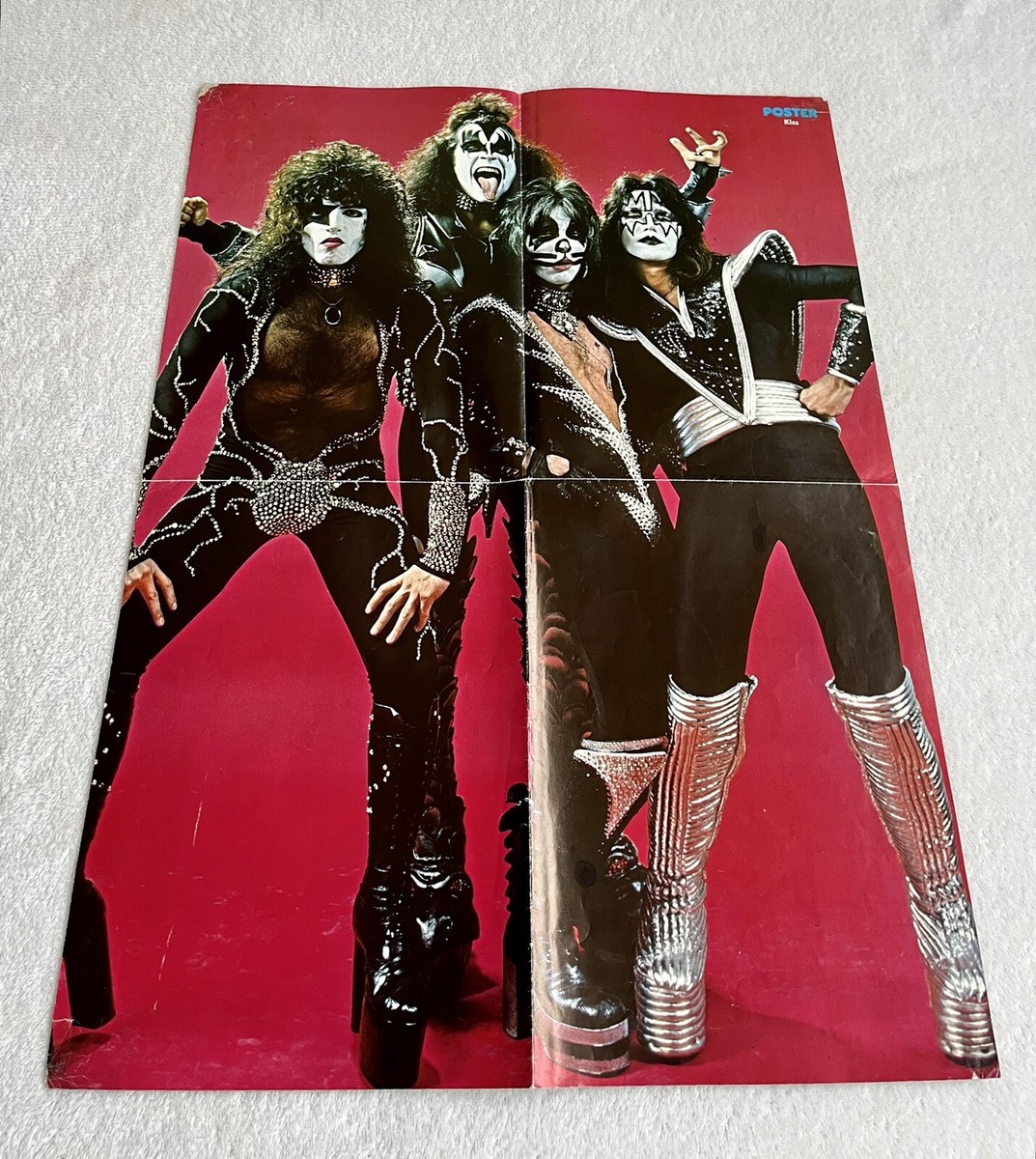 KISS 1977 Destroyer Studio Swedish Poster Music Magazine 1970s