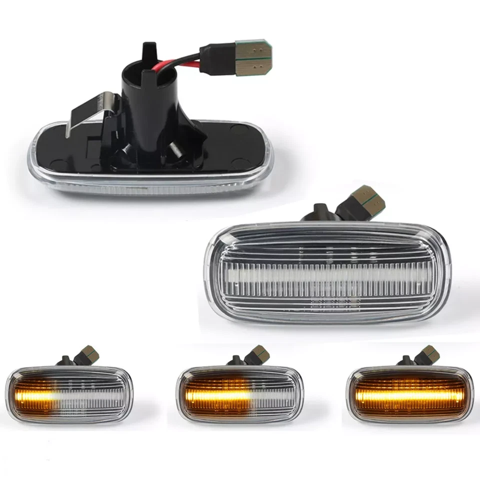 2x Sequential LED Side Marker Blinker Signal Light For Audi A6 A8 A2 A3 A4 TT 8N - Image 2 of 4
