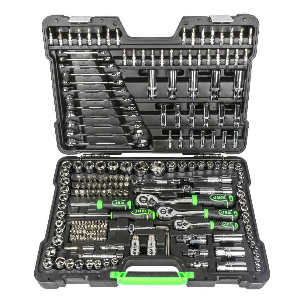 JBM 216PZ Valigia Attrezzi Professionale Kit Bussole 1/2 3/8 1/4