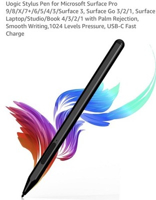 Uogic Stylus Pen für Surface Pro 9 8 7 6 5 X Go 3 2 Laptop ~4096 neigbar~NEU OVP