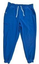 FIGS Technical Collection XL Blue Jogger Scrub Pants Medical Tapered Leg Stretch