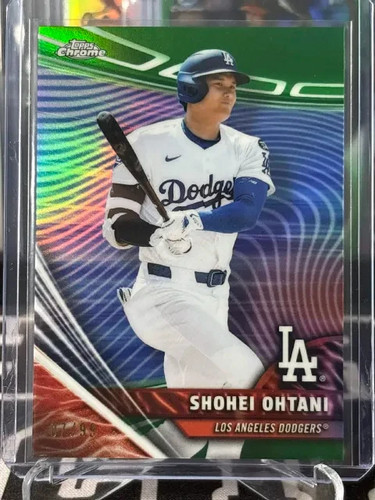 Shohei Ohtani 2026 Topps Chrome Rivals Home Green Refractor /99 Dodgers #RVH-25