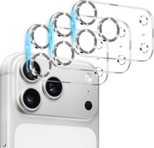 3 Pack Camera Lens Protector for iPhone 17 Pro Max, Tempered Glass, Ultra HD, 9H
