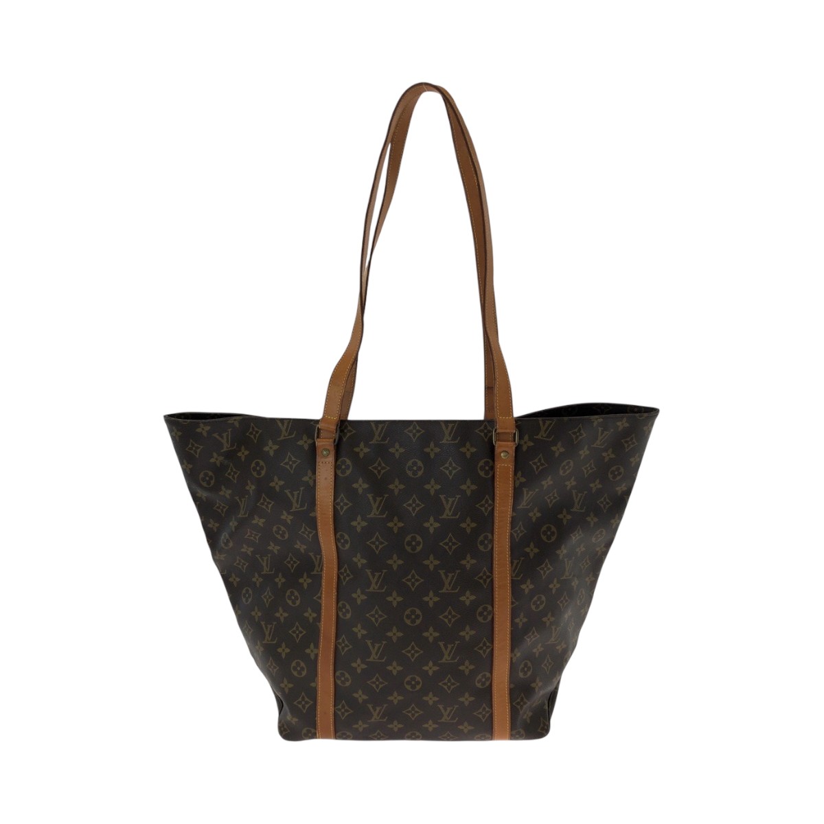 LOUIS VUITTON Monogram Sac Shopping Tote Shoulder Bag Brown PVC M51108-image