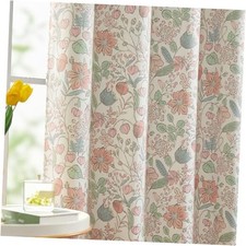 Nursery Curtains 95 Blackout Pink Floral 52"W x 84"L Pack of 2 Floral Pink