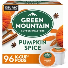 Green Mountain Coffee Roasters, Pumpkin Spice Light Roast K-Cup Coffee Pods 96CT