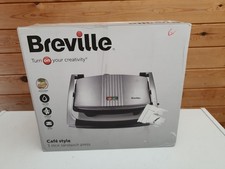 Breville Café Style 3-Slice Sandwich Press – Non-Stick Plates – Stainless Steel