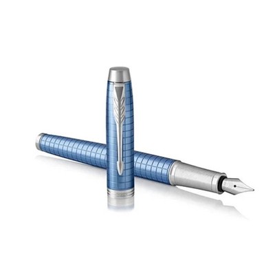 Parker IM Premium Blue CT Fountain Pen Fine New In Box