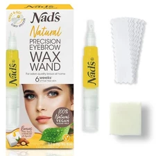 Nad's Eyebrow Shaper Wax Kit - Natural All Skin Types - Eyebrow Facial Hair Remo