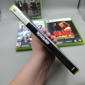 Lot of 4 Xbox 360 Rock Band 1, 2, Beatles & AC/DC Live CIB Complete Tested