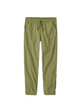 PATAGONIA Kids Quandary Hiking Jogger Pants Water Repellent Green LARGE 12 NWT