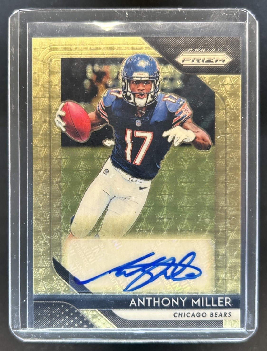 2018 Panini Prizm Anthony Miller Auto Autograph Gold Vinyl RC #/5 Bears Rookie