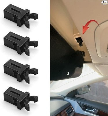 4PCS Sunglasses Holder for Overhead Console, Self-Locking Lid Swit Color: 4PCS