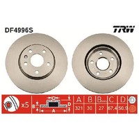 2X Bremsscheibe Vorne FüR Chevrolet Malibu V300 2.0 2.4 12 Bis 26 TRW 569422 LLT