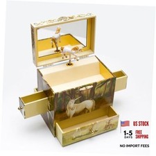 Magic Kid's Unicorn Musical Jewelry Box   2-in-1 Organizer with Drawers,