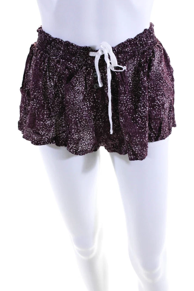 Splendid Women's Collared Short Sleeves Spotted Dot Button Up Shirt Size S Lot 2 - Image 4 of 4