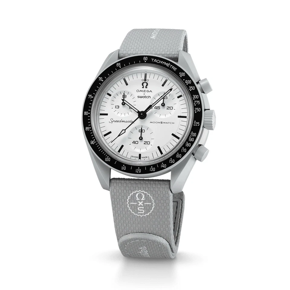 Omega X Swatch MOONSWATCH Correa GRIS/GRIS GOMA L (6,7-7,5 pulgadas) (17-19 cm) Foto 4 de 4