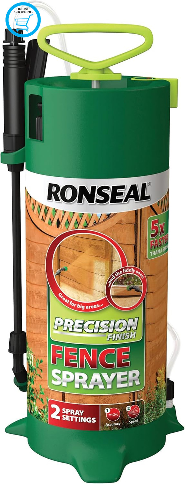 Precision Pump Fence Sprayer – Fast, Even Coverage with Adjustable Spray. Treats